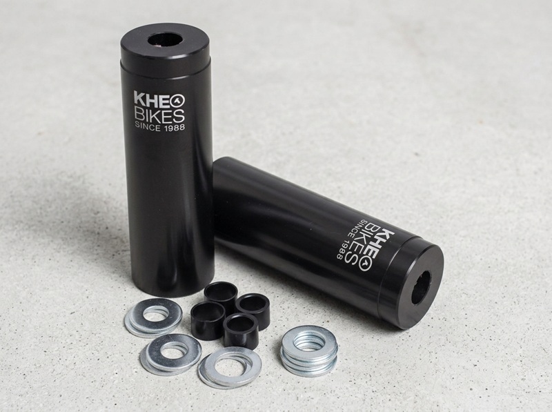 BMX pegs KHE LASER CNC 1 pair suitable for 10 mm, 12 mm & 14 mm axles