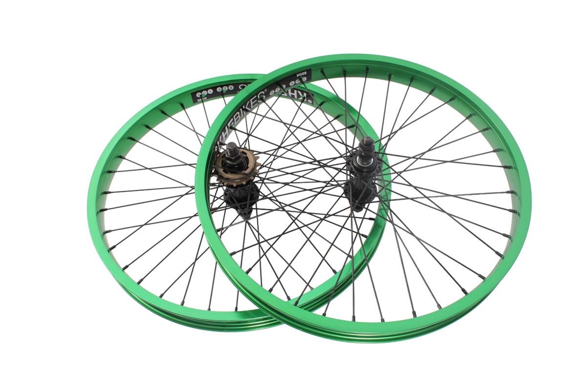 BMX wheelset KHE PRISM 20 inch green