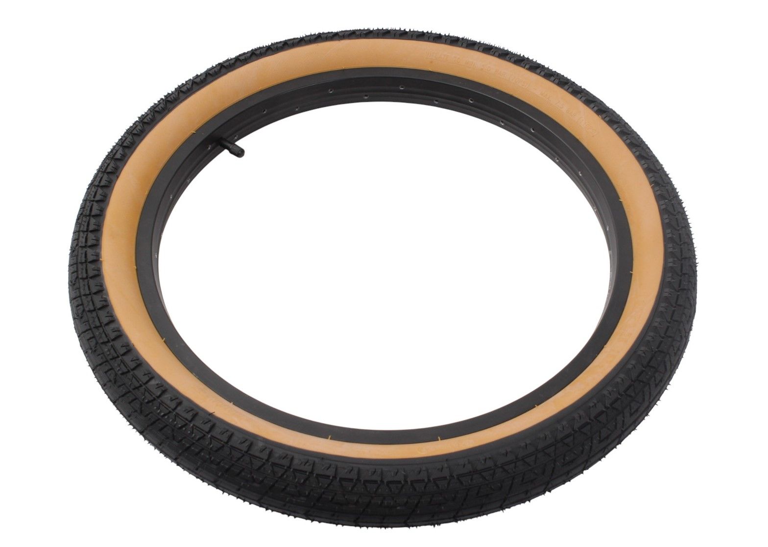 BMX tire set UNITED Gum 20 inch x 2.25 inch + AV inner tube