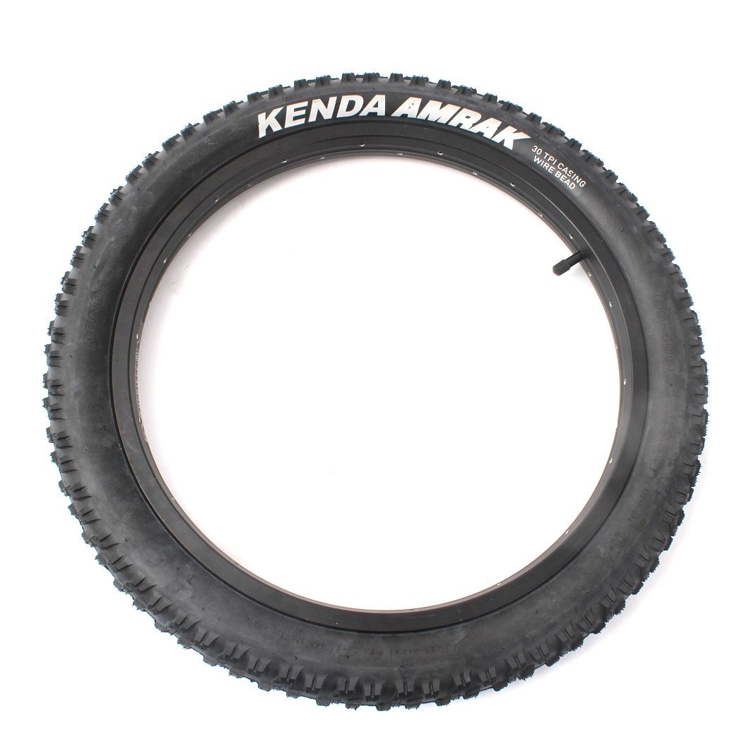BMX tire set KENDA AMRAK 20 inch x 2.20 inch black + AV inner tube