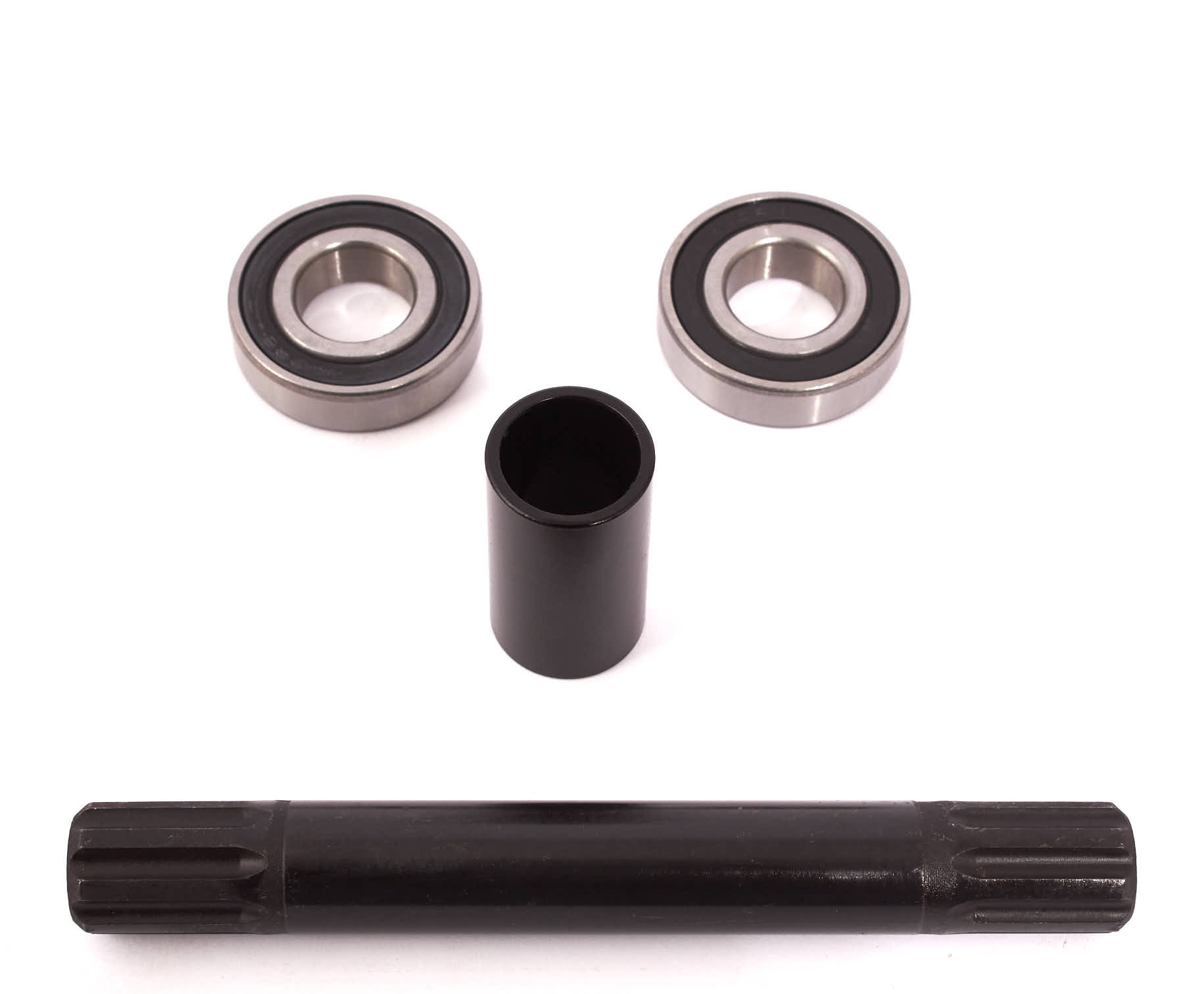 BMX Achse mit 8 Zähnen und MID BB (S/B) Tretlager