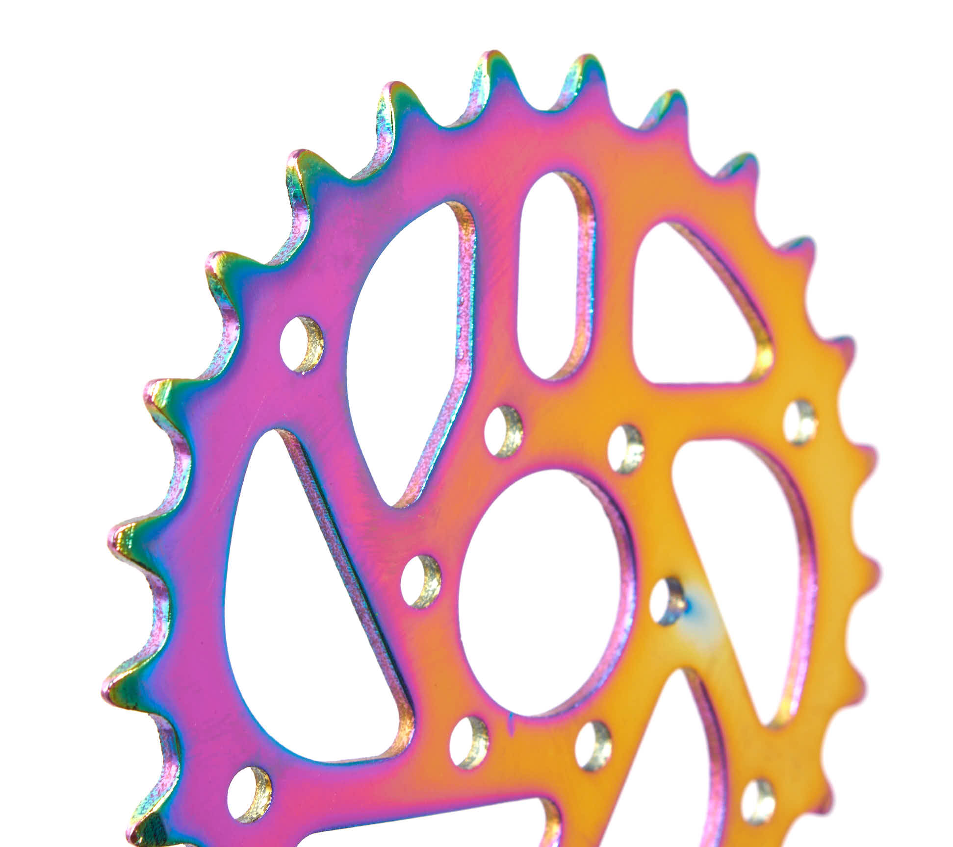 25 Zahn Kettenblatt mit 24mm Durchmesser von schräg vorne