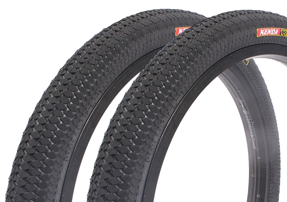 BMX tire set KENDA Kiniption 20 inch x 2.10 inch black