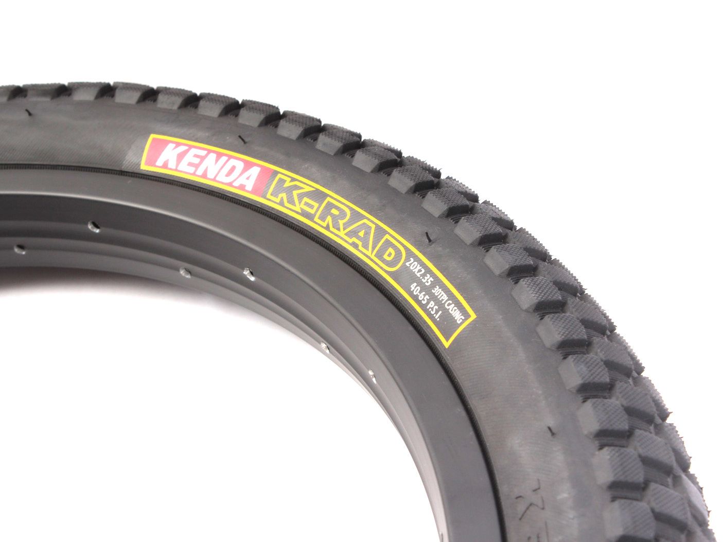 BMX tire set KENDA K-RAD 20 x 2.35 inch black