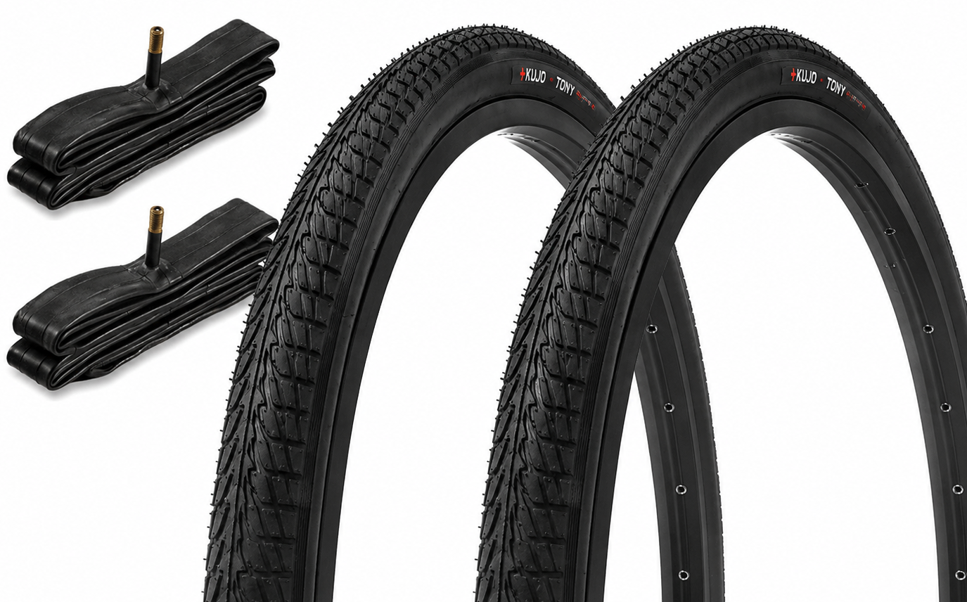 BMX tire set KUJO Tony T 18 x 1.75 inch + KENDA tubes AV