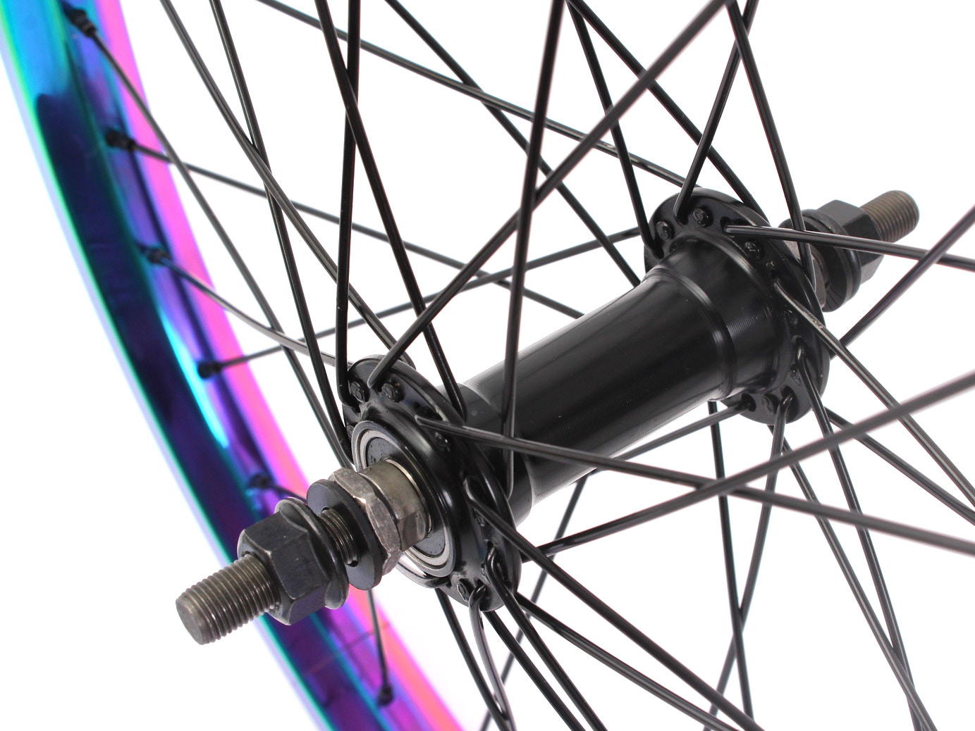Vorderrad Achse mit 10mm Gewinde und 140mm Länge in Schwarz