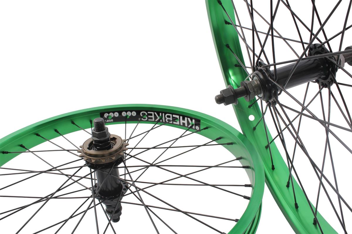BMX wheelset KHE PRISM 20 inch green