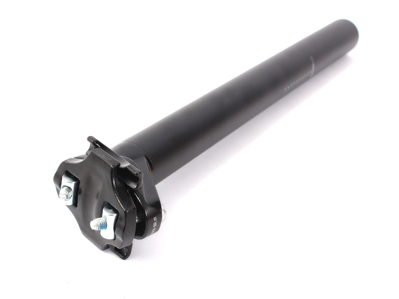 Schwarze Sattelstange mit 2 Schrauben Sattelklemmsystem