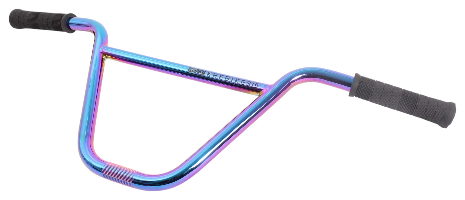 BMX Lenker KHE MVP 9 Zoll oil slick + KHE Pyramide Griffe