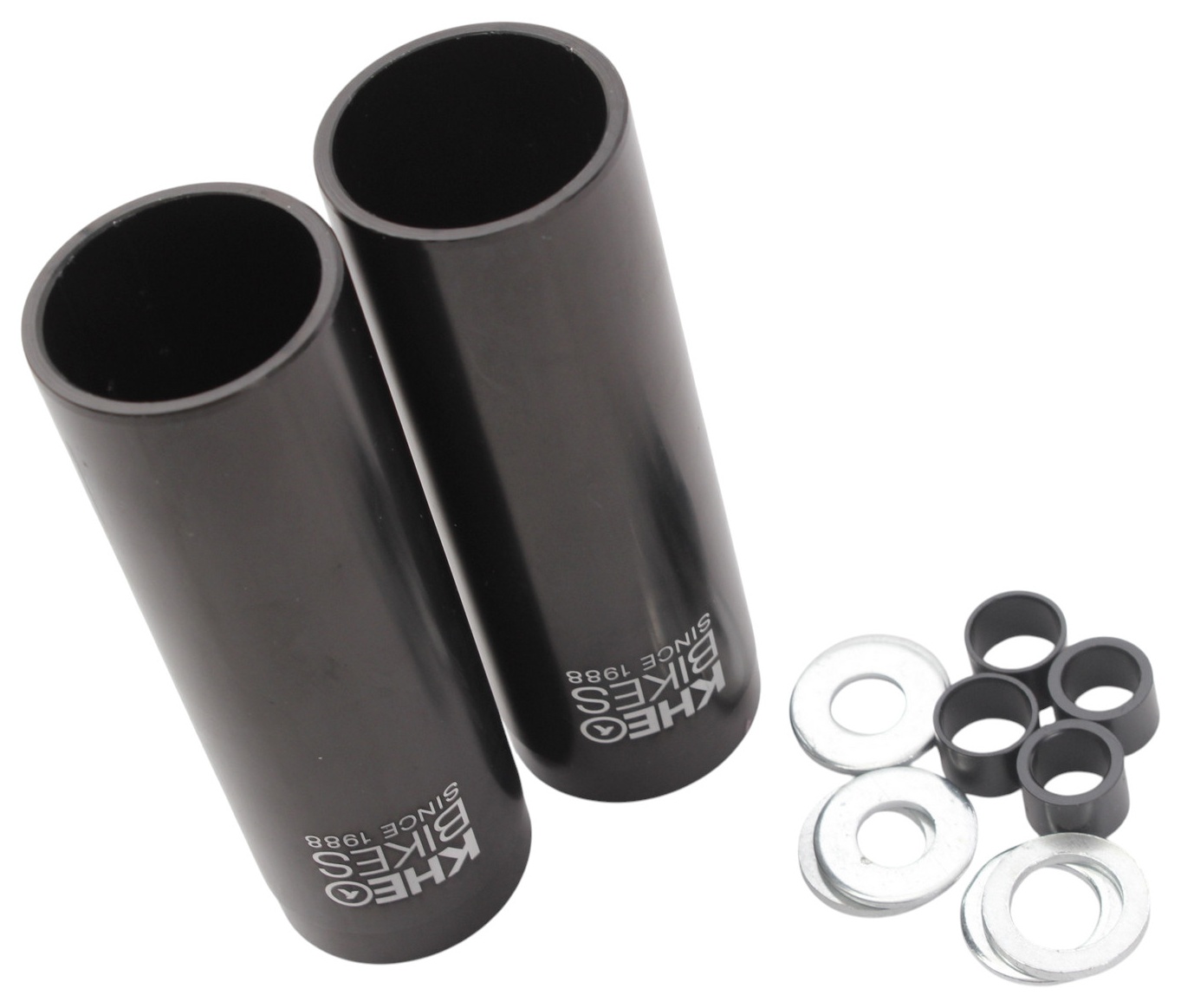 BMX pegs KHE LASER CNC 1 pair suitable for 10 mm, 12 mm & 14 mm axles