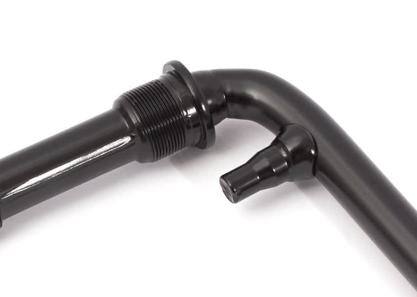 Schwarze BMX Kurbel aus geschmiedetem HiTen Stahl