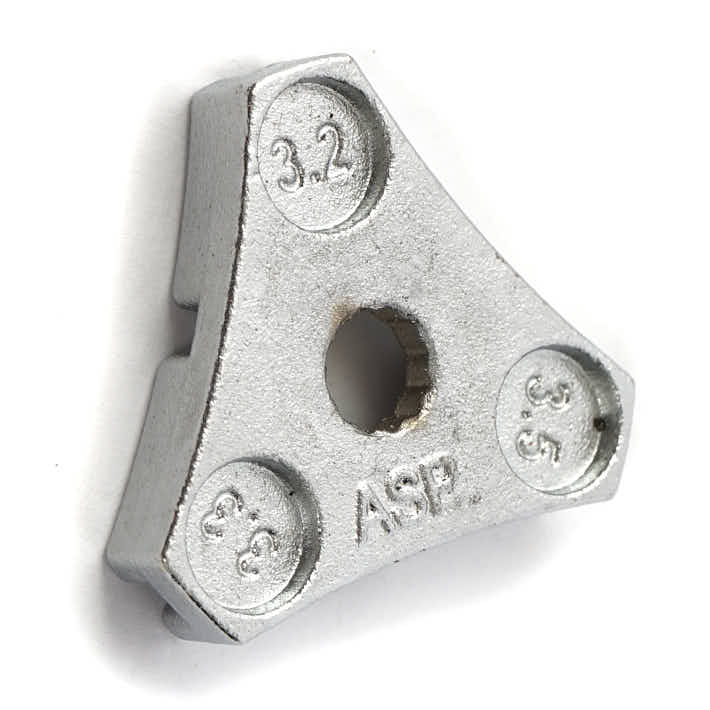 HiTen Speichenschlüssel von hinten für 3,2; 3,3; 3,5mm Nippel