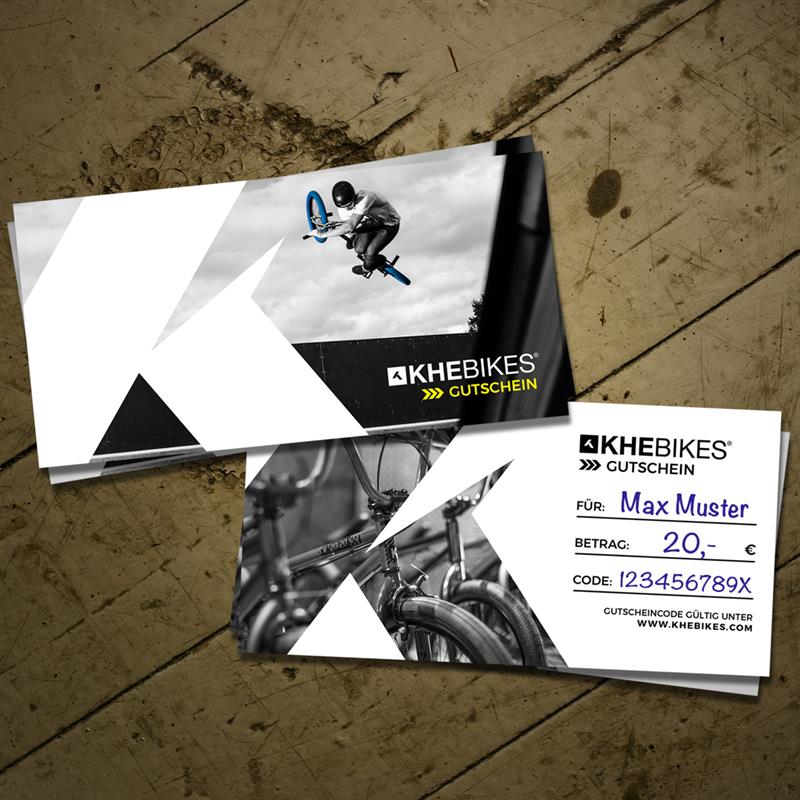 20 Euro Gutschein mit BMX Bild
