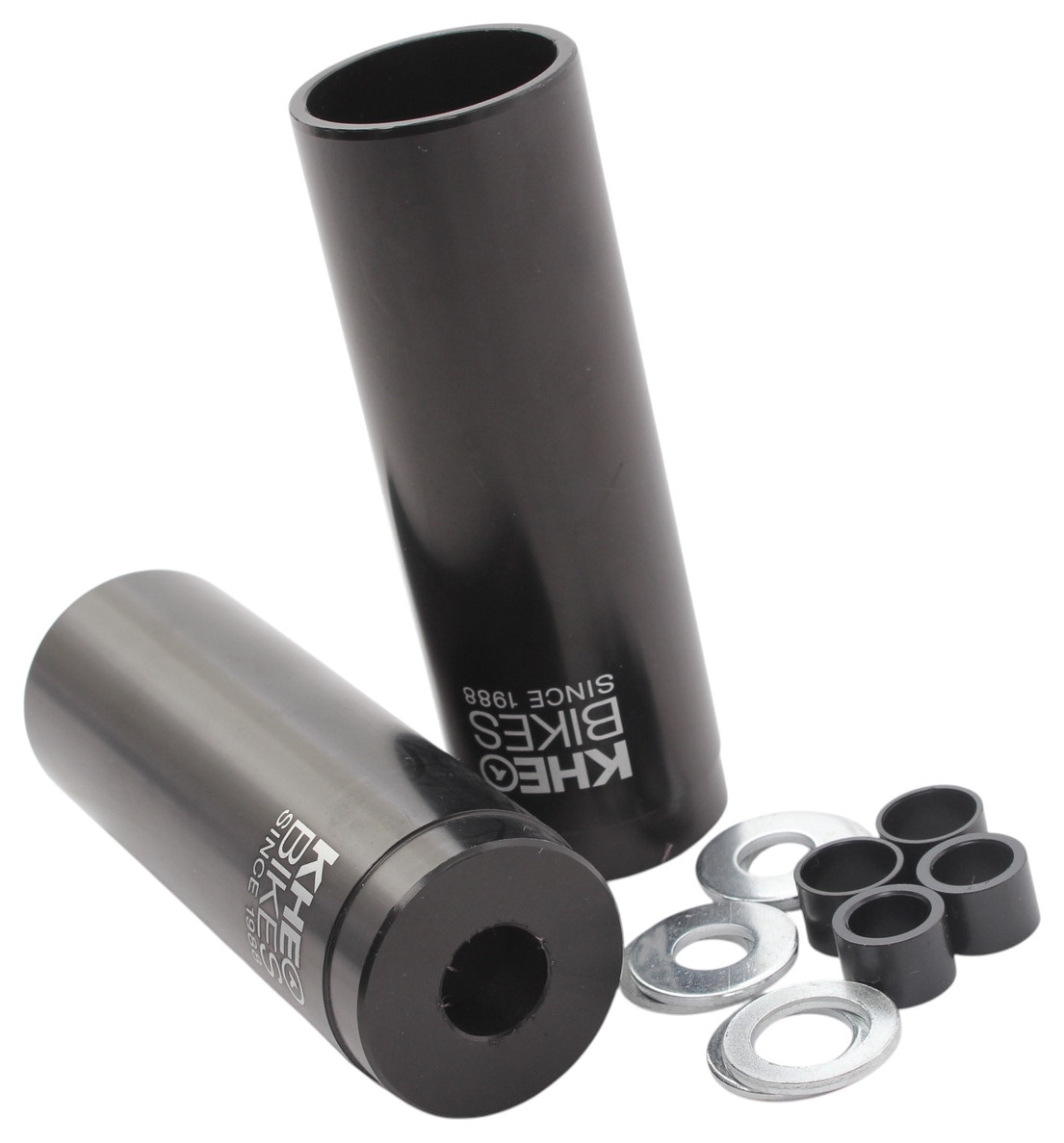 BMX pegs KHE LASER CNC 1 pair suitable for 10 mm, 12 mm & 14 mm axles
