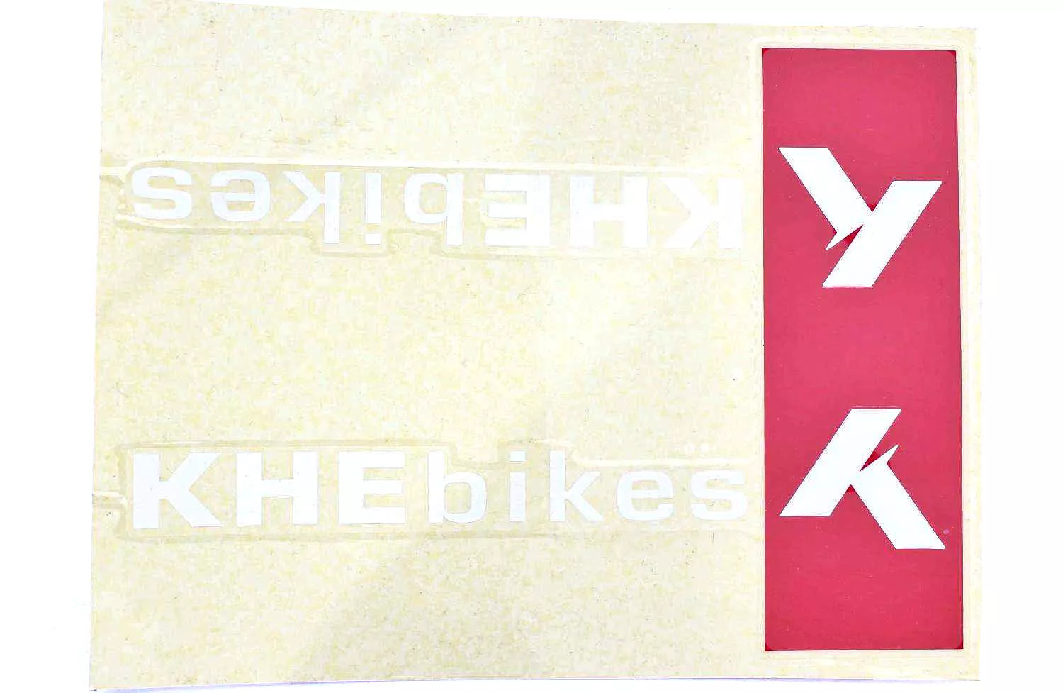 BMX Rahmen Aufkleber KHE
