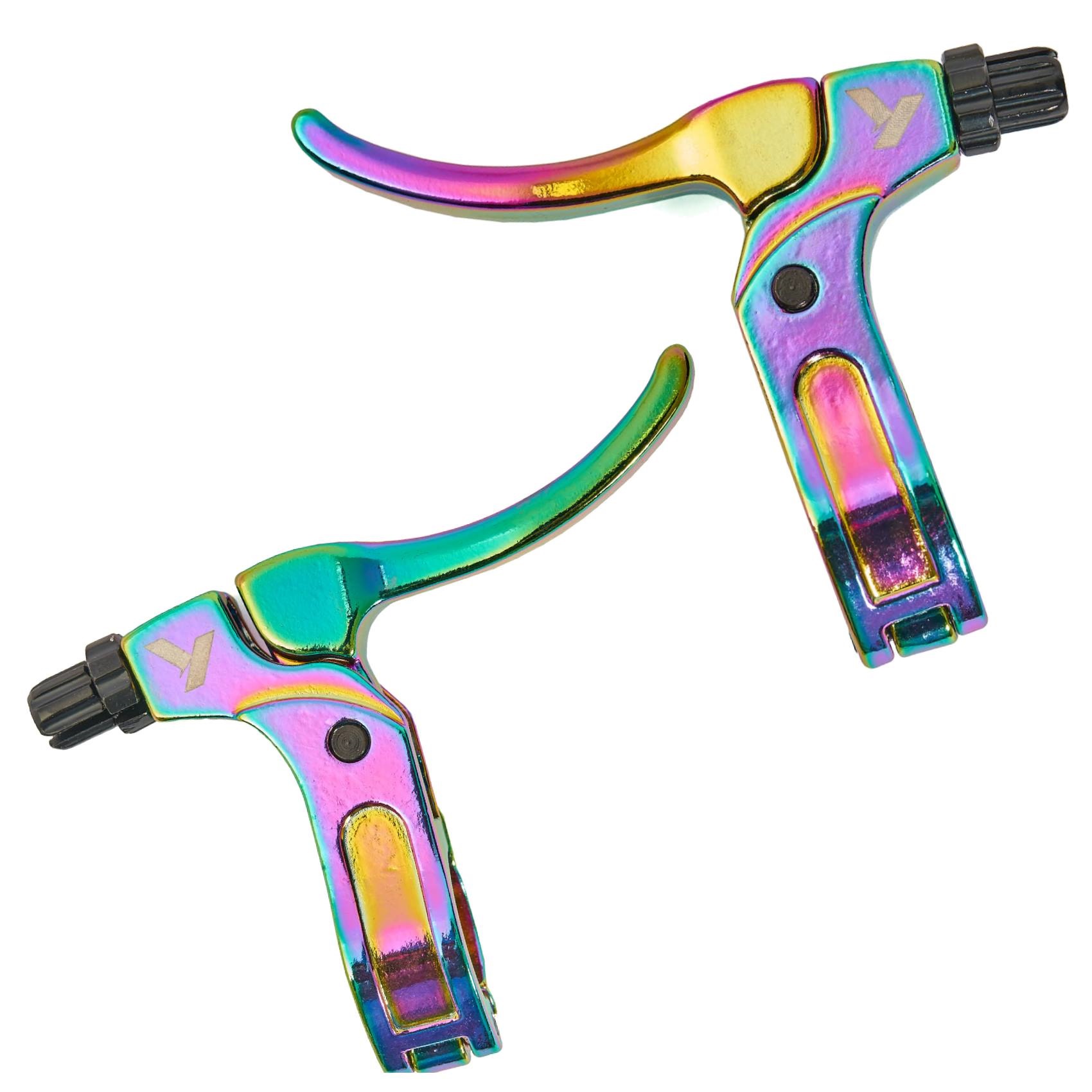 BMX Bremshebel-Set von Radius in Oil Slick Farbe