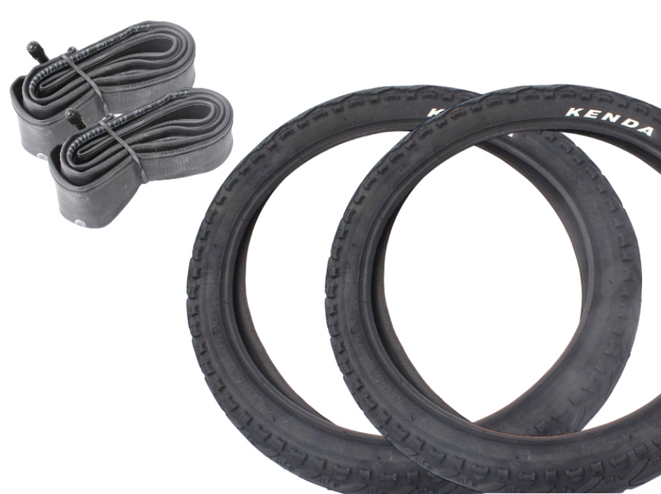 BMX tire set KENDA Khan 16 x 1.75 inch + AV inner tube