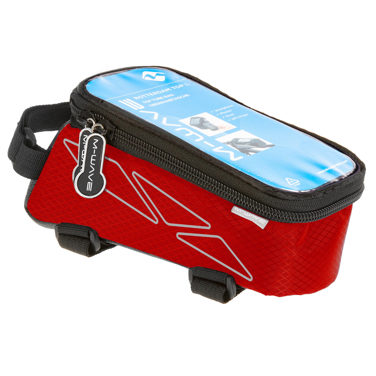 M-WAVE Rotterdam Top L Oberrohrtasche Rot