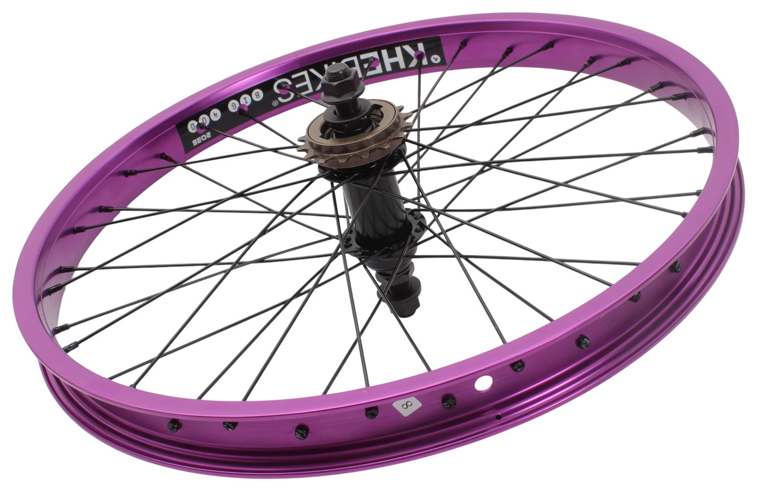 BMX rear wheel KHE PRISM 20 inch purple