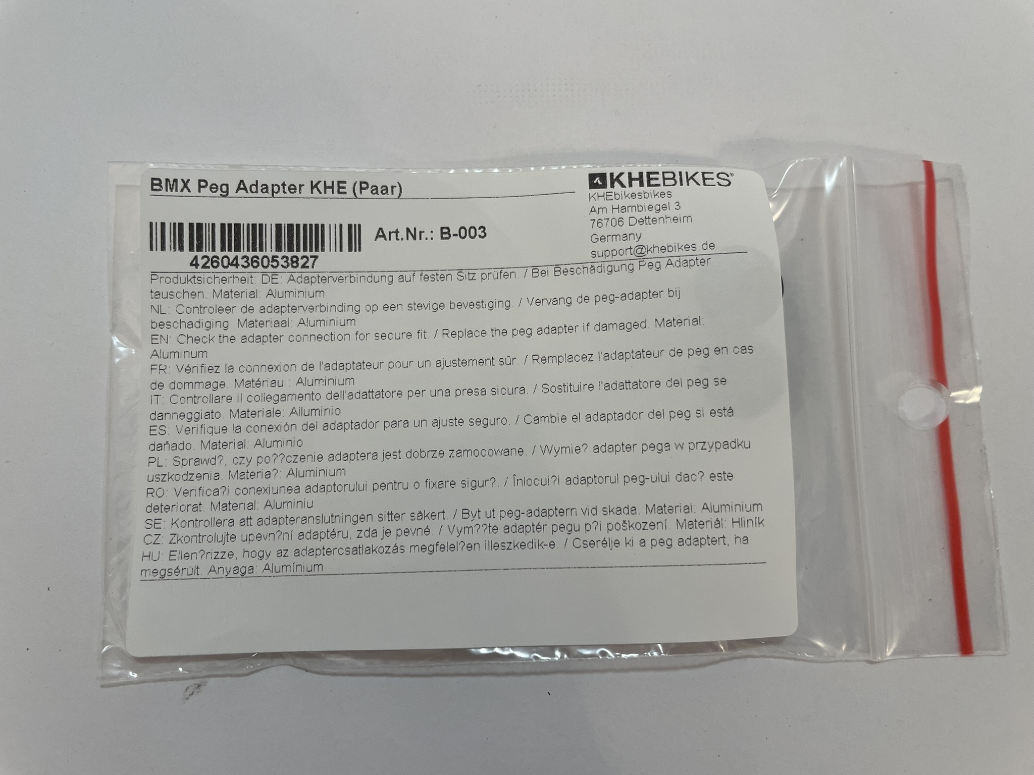 BMX Peg Adapter KHE (Paar) BMX Peg Adapter KHE (Paar)