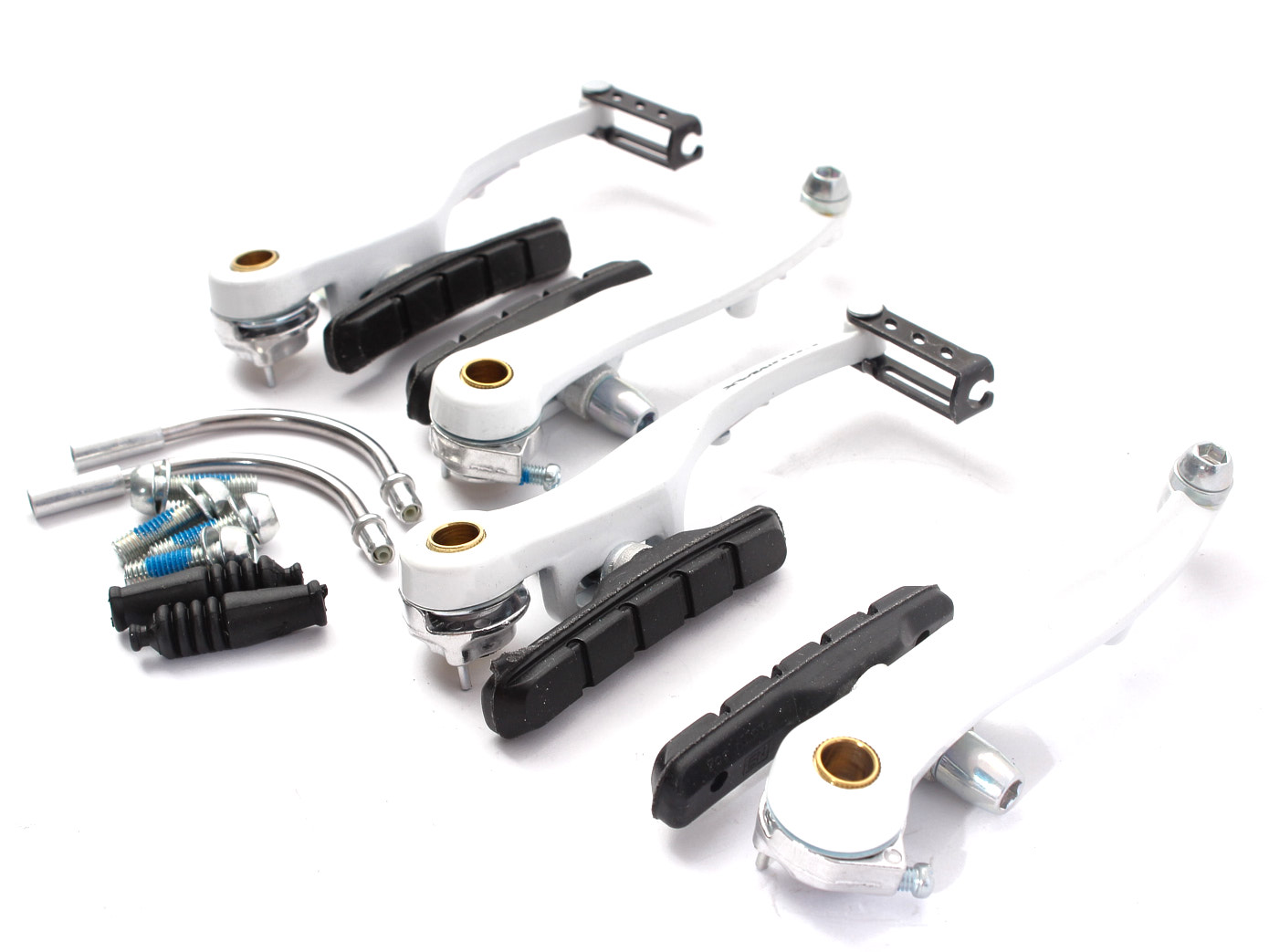 Weiße Vorder und Hinterrad V-Bremse kompatiebel für BMX, MTB uvm. Weiße Vorder und Hinterrad V-Bremse kompatiebel für BMX, MTB uvm.