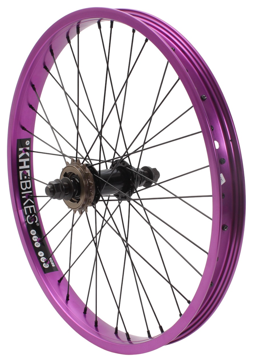BMX rear wheel KHE PRISM 20 inch purple