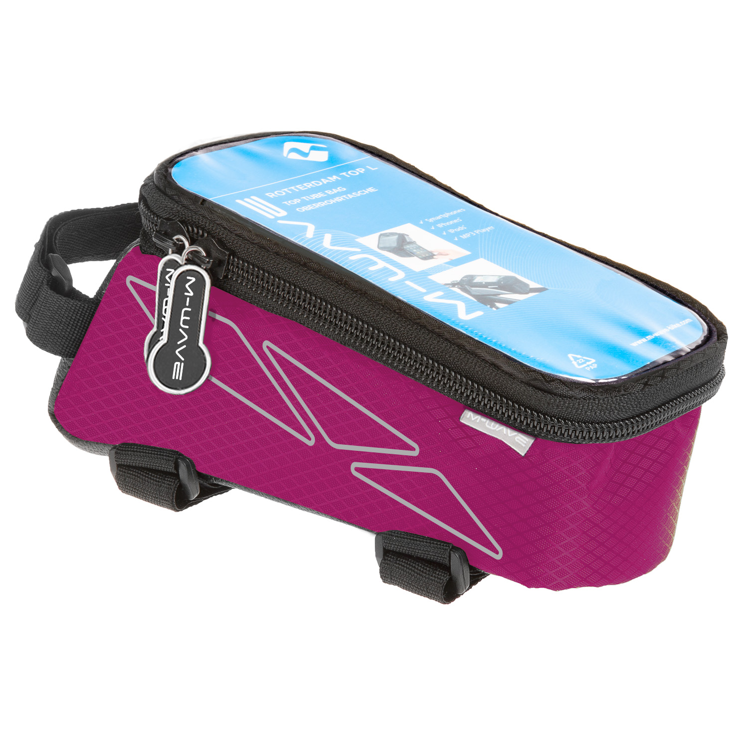 M-WAVE Rotterdam Top L Oberrohrtasche Pink