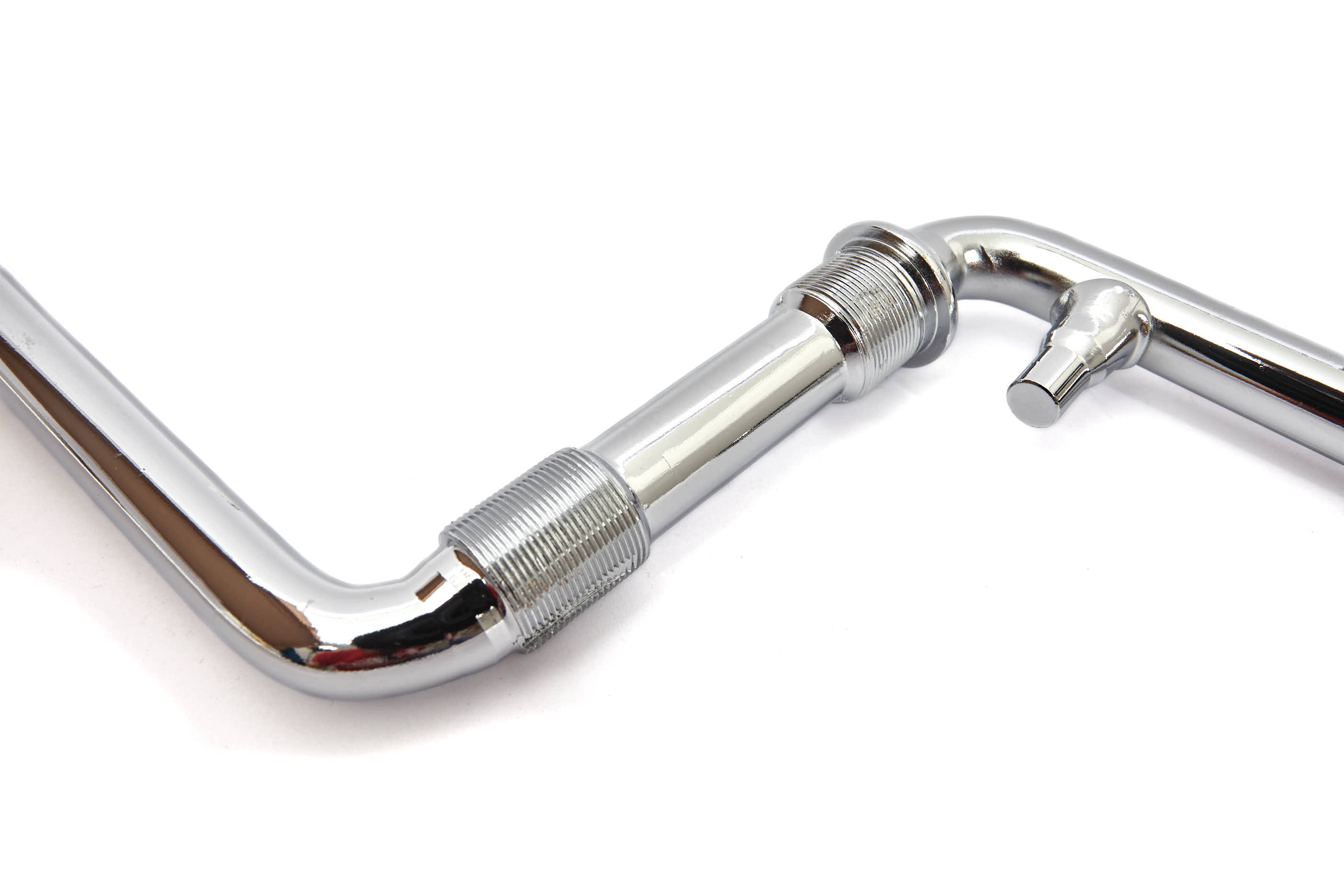 Einteilige BMX Kurbel mit Gewinde in Chrom