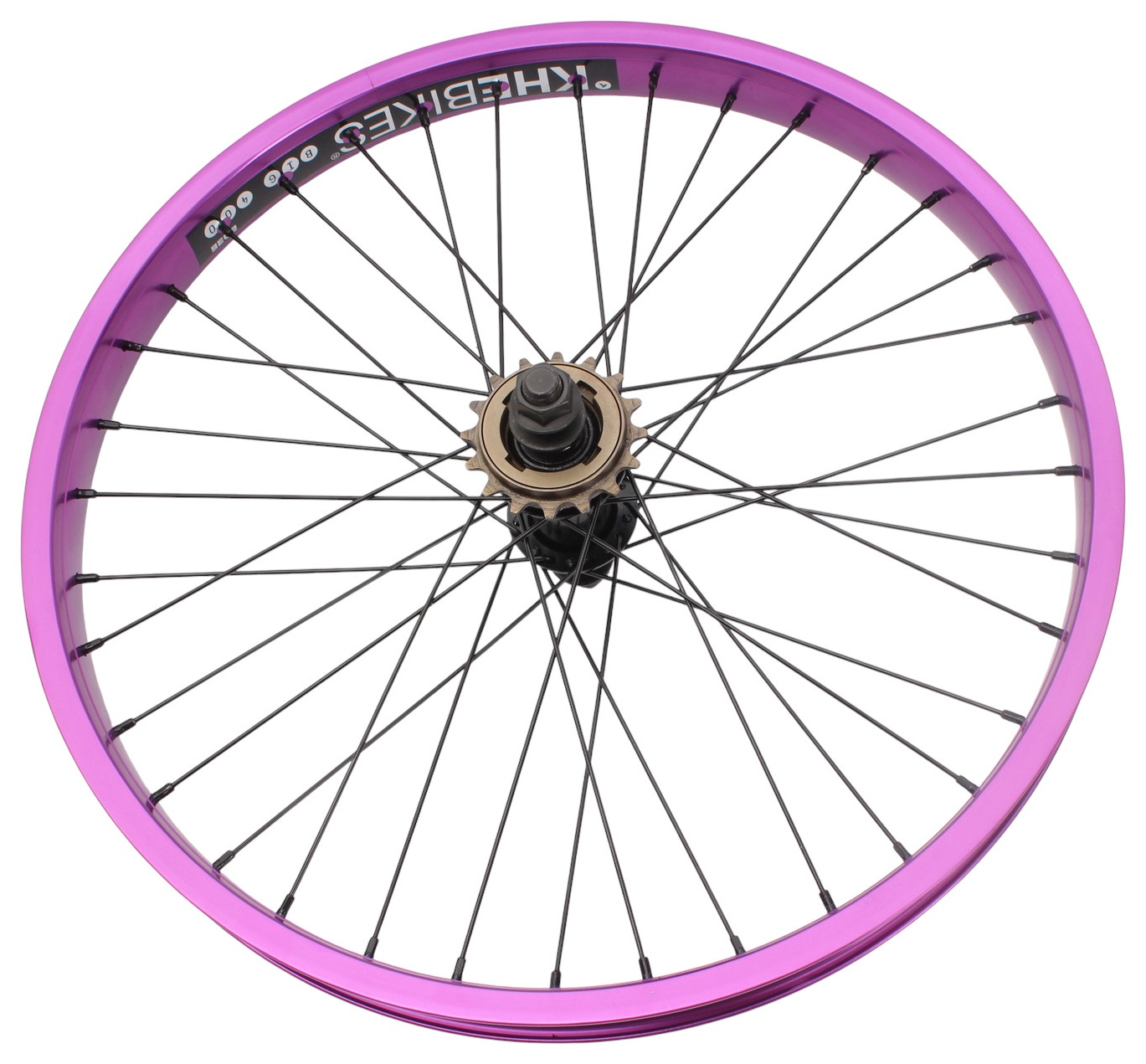 BMX rear wheel KHE PRISM 20 inch purple