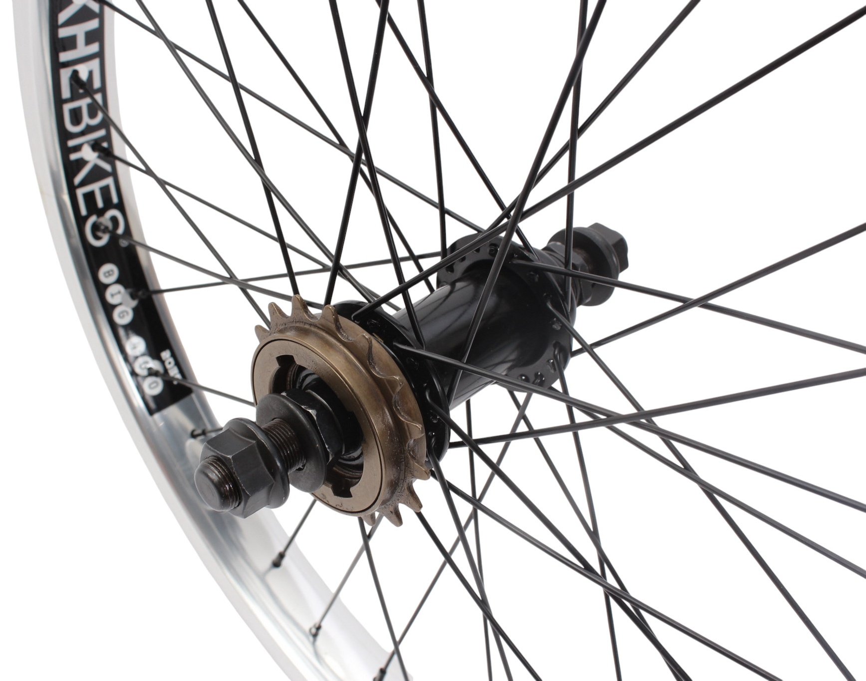 BMX rear wheel KHE PRISM 20 inch silver