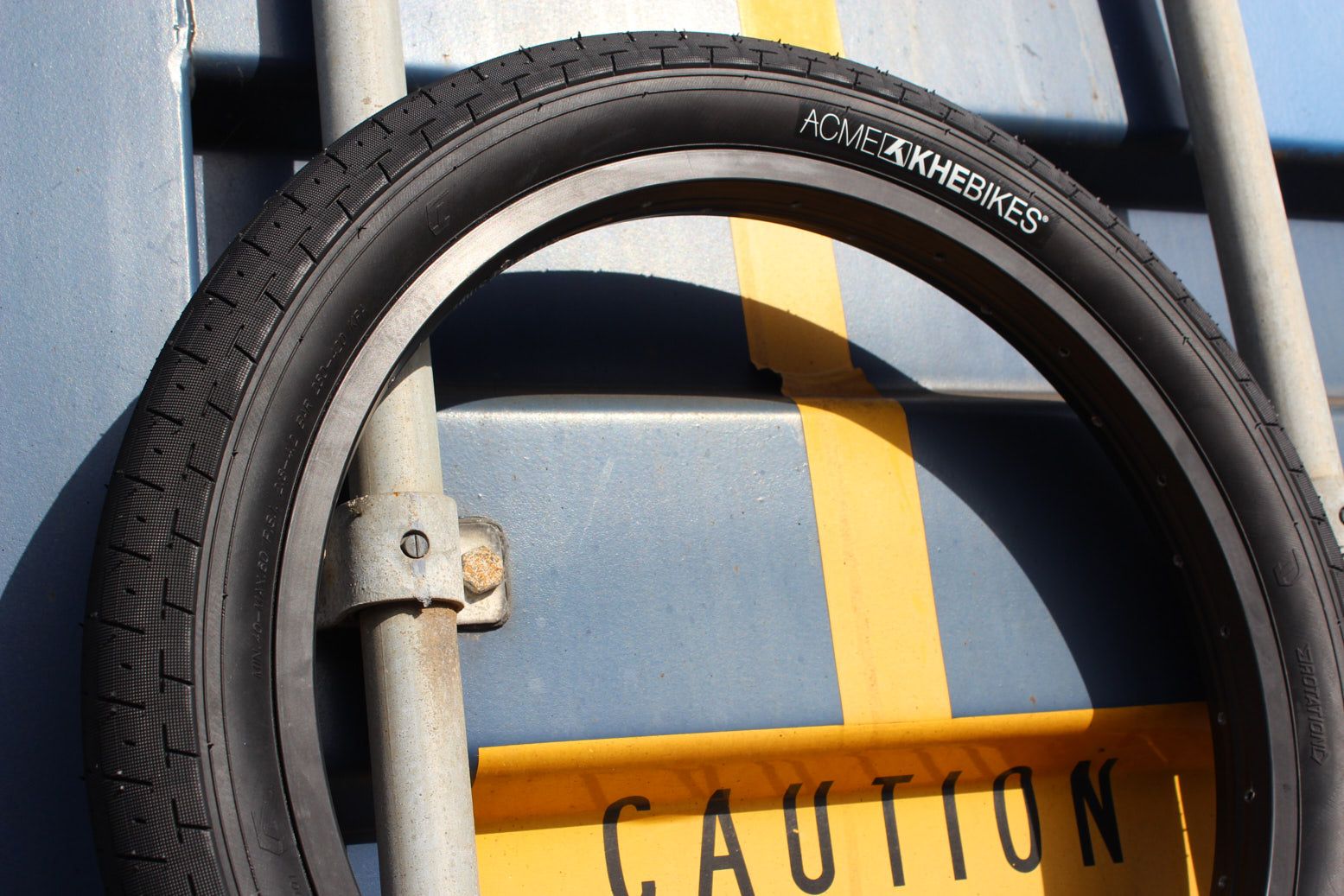 BMX tire set KHE ACME 20 inch x 2.40 inch black + AV inner tube