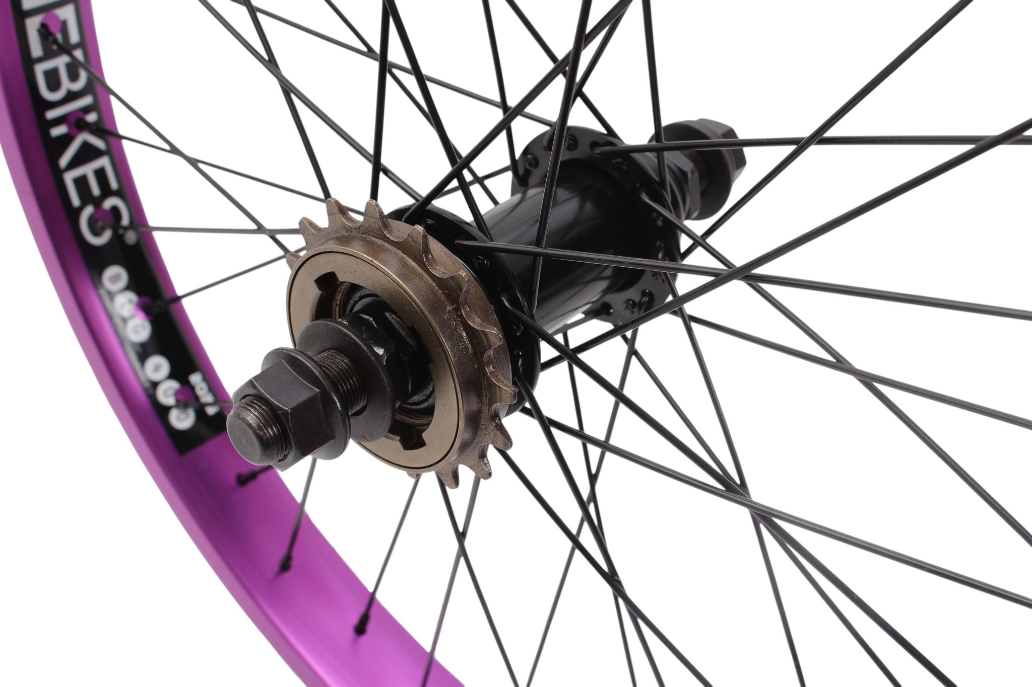 BMX rear wheel KHE PRISM 20 inch purple
