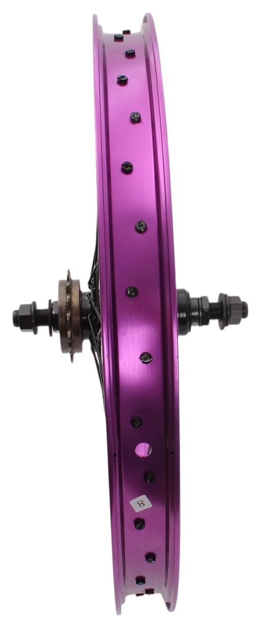 BMX rear wheel KHE PRISM 20 inch purple