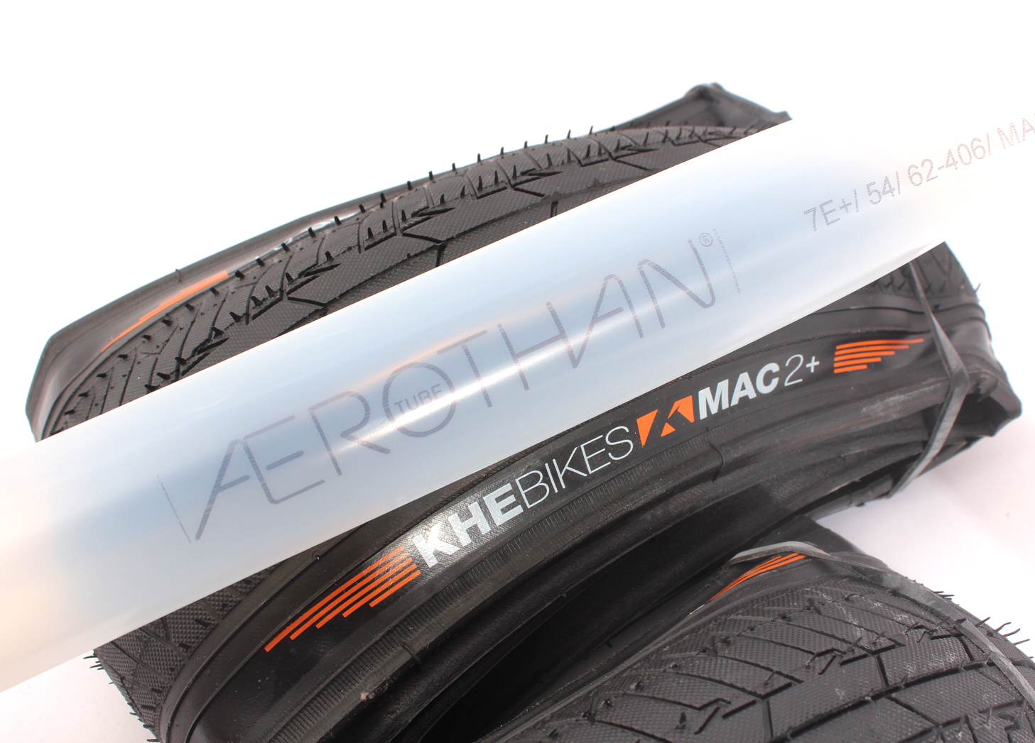 BMX Reifen 2x MAC2+ Falt + 2x Schwalbe Aerothan Schlauch