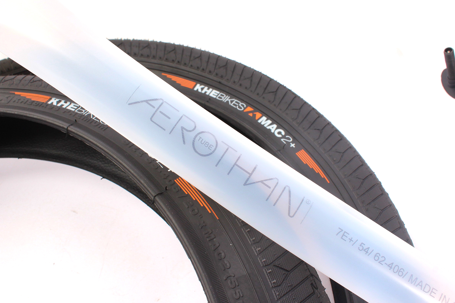 BMX Reifen 2x MAC2+ Draht schwarz + 2x Schwalbe Aerothan Schlauch
