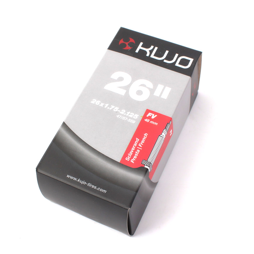 Fahrrad Schlauch KUJO 26 x 1,75-2,125 Zoll FV