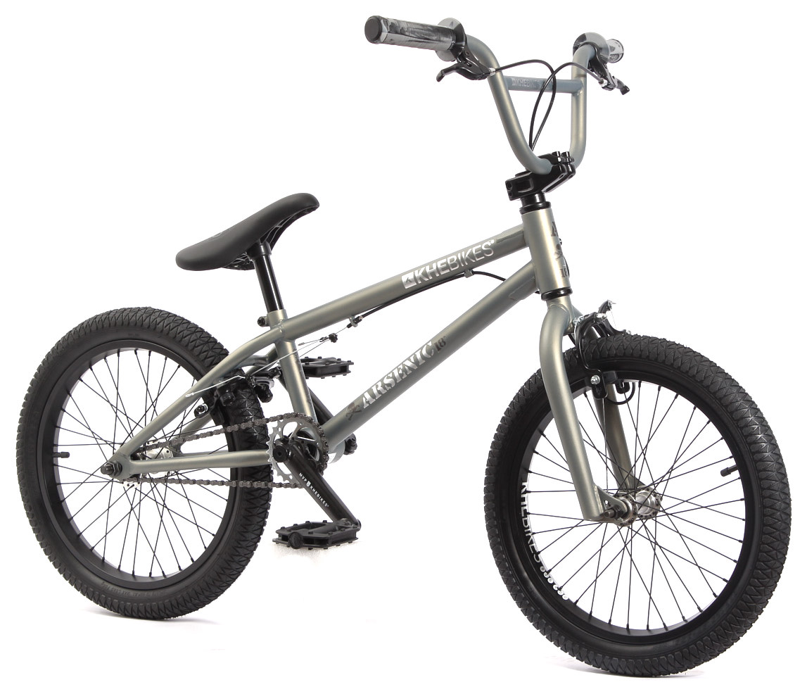 Dreiviertel Ansicht BMX Rad Arsenic anthrazit grau mit patentiertem AFFIX Rotor