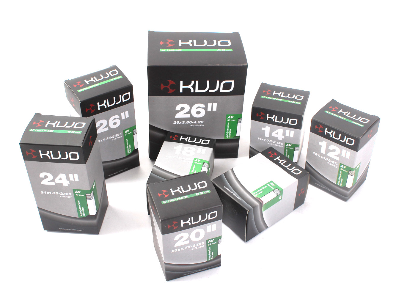 Bicycle tube KUJO 28 Inch / 700 x 28-45C AV