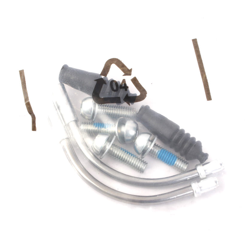 Federn und Schrauben in durchsichtigen Beutel